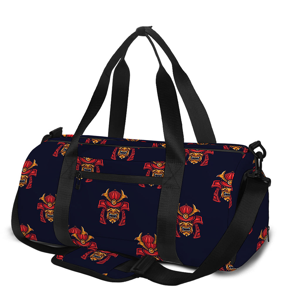 Japanese Samurai Pattern Print Gym Bag
