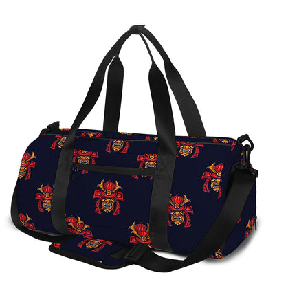 Japanese Samurai Pattern Print Gym Bag