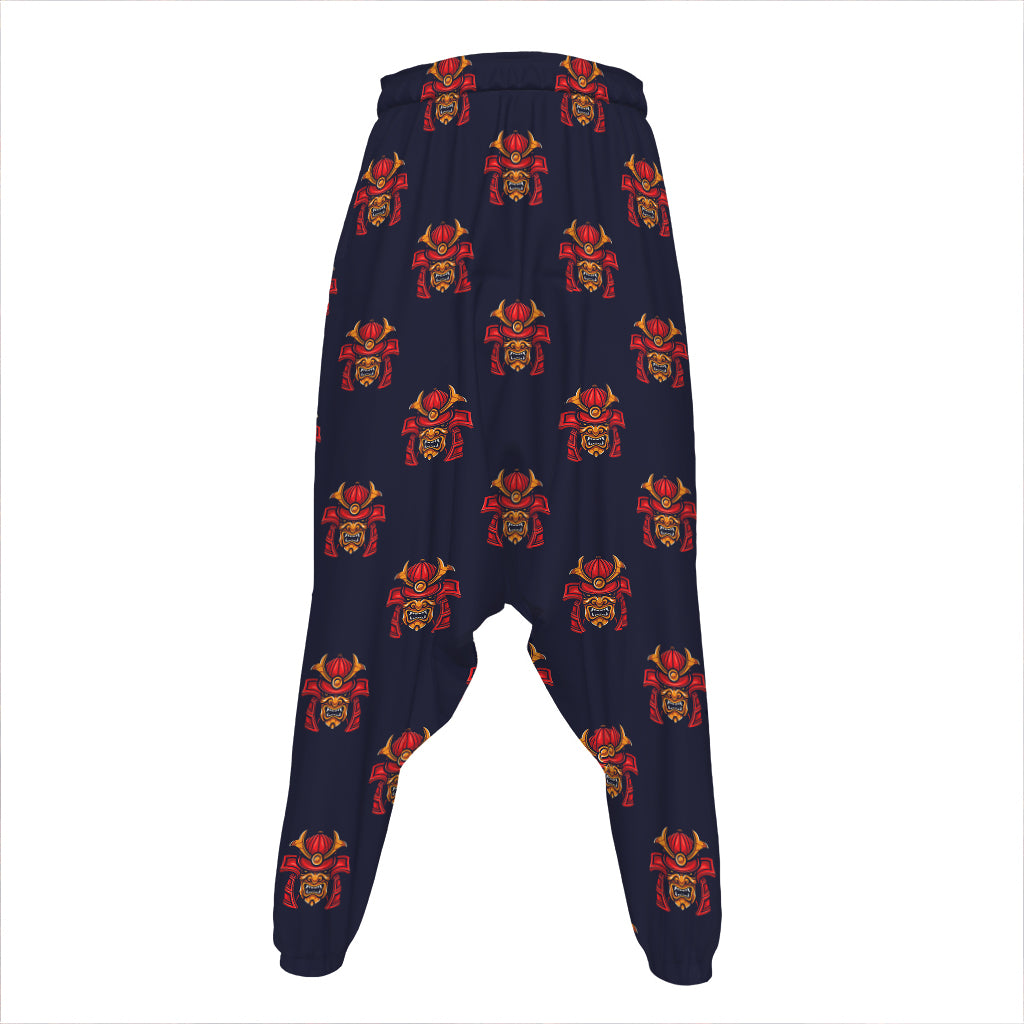 Japanese Samurai Pattern Print Hammer Pants