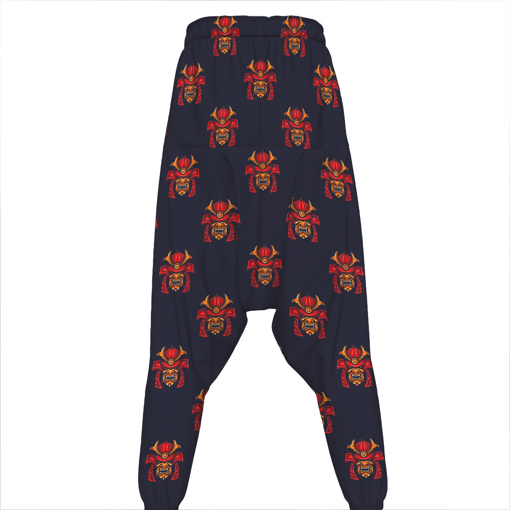 Japanese Samurai Pattern Print Hammer Pants