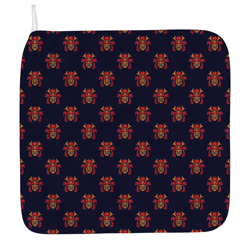 Japanese Samurai Pattern Print Hand Towel