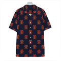 Japanese Samurai Pattern Print Hawaiian Shirt