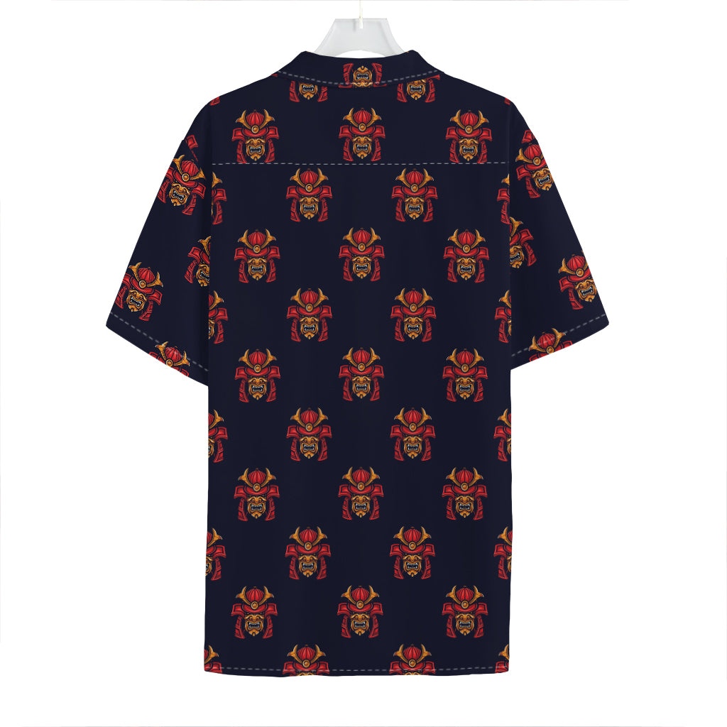 Japanese Samurai Pattern Print Hawaiian Shirt