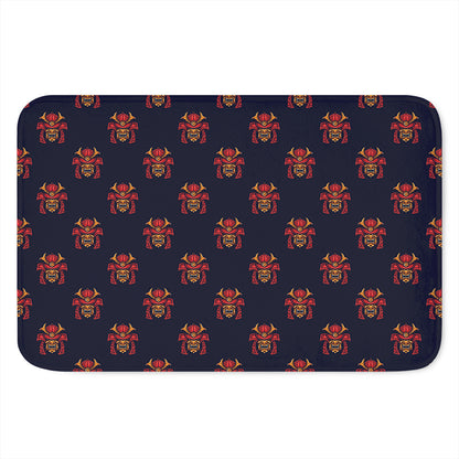 Japanese Samurai Pattern Print Indoor Door Mat