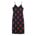 Japanese Samurai Pattern Print Jersey Midi Cami Dress