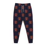 Japanese Samurai Pattern Print Jogger Pants