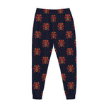 Japanese Samurai Pattern Print Jogger Pants