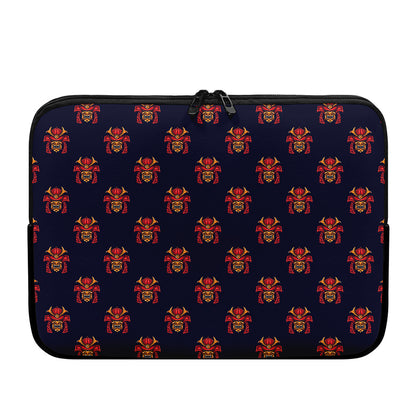 Japanese Samurai Pattern Print Laptop Sleeve