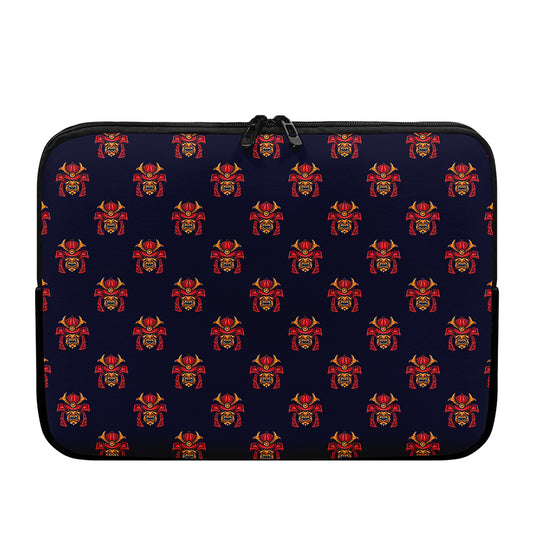 Japanese Samurai Pattern Print Laptop Sleeve