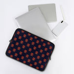 Japanese Samurai Pattern Print Laptop Sleeve
