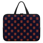 Japanese Samurai Pattern Print Laptop Sleeve With Handle