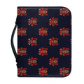 Japanese Samurai Pattern Print Leather Bible Cover
