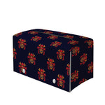 Japanese Samurai Pattern Print Leather Tissue Box Cover