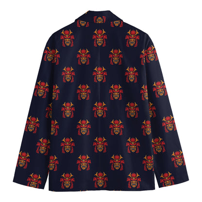 Japanese Samurai Pattern Print Men's Blazer