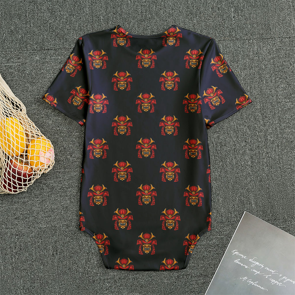 Japanese Samurai Pattern Print Men's Bodysuit