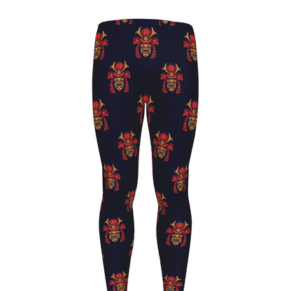 Japanese Samurai Pattern Print Men's leggings