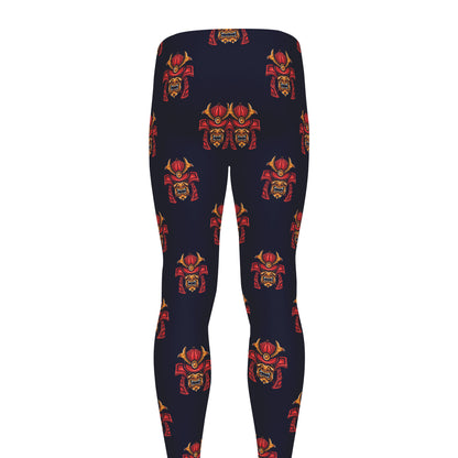 Japanese Samurai Pattern Print Men's leggings