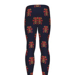 Japanese Samurai Pattern Print Men's leggings