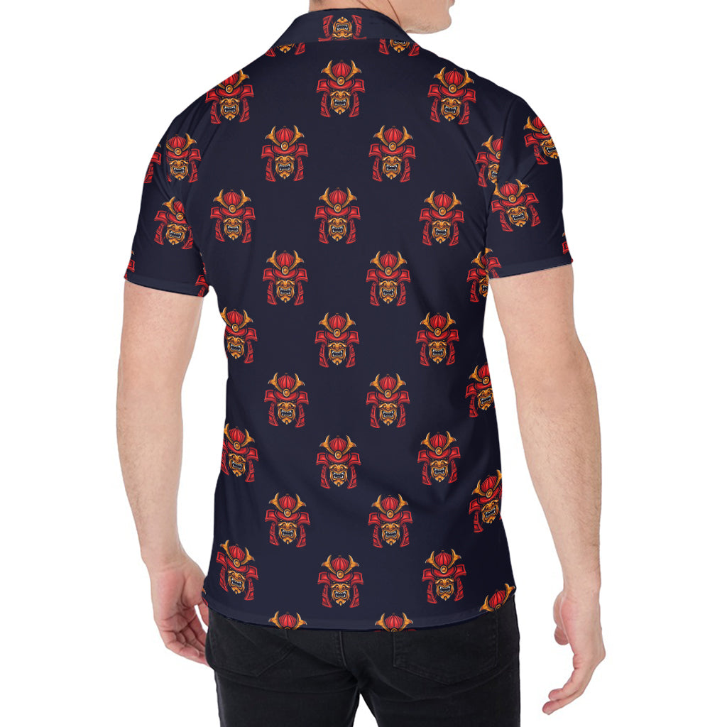 Japanese Samurai Pattern Print Men's Shirt