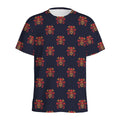 Japanese Samurai Pattern Print Men's Athletic T-Shirt