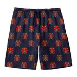 Japanese Samurai Pattern Print Men's Swim Trunks