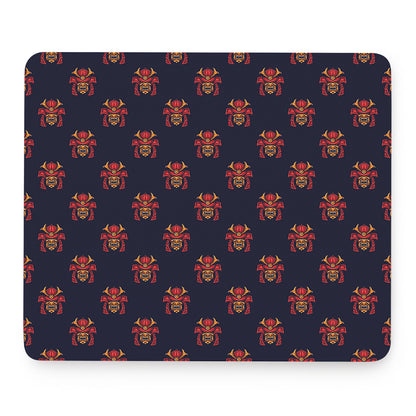 Japanese Samurai Pattern Print Mouse Pad