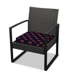 Japanese Samurai Pattern Print Outdoor Seat Cushion Cover