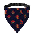 Japanese Samurai Pattern Print Over The Collar Dog Bandana