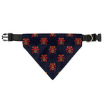 Japanese Samurai Pattern Print Over The Collar Dog Bandana
