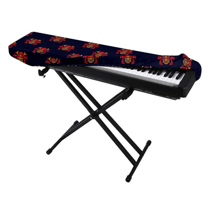 Japanese Samurai Pattern Print Piano Keyboard Cover