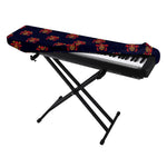 Japanese Samurai Pattern Print Piano Keyboard Cover
