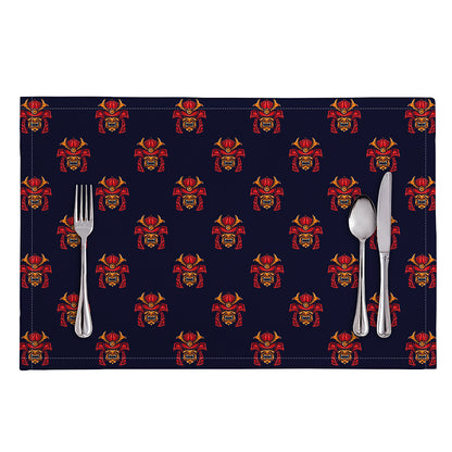 Japanese Samurai Pattern Print Placemat