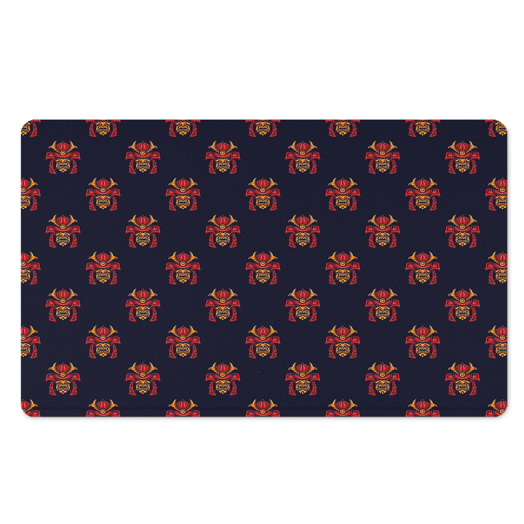 Japanese Samurai Pattern Print Polyester Doormat