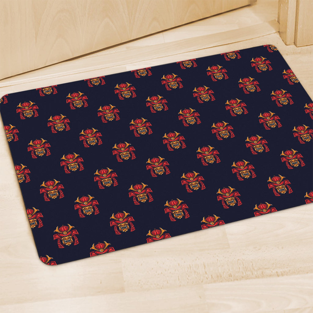 Japanese Samurai Pattern Print Polyester Doormat