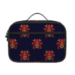 Japanese Samurai Pattern Print Portable Lunch Bag