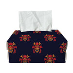 Japanese Samurai Pattern Print Rectangle Tissue Box Cover