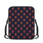 Japanese Samurai Pattern Print Rectangular Crossbody Bag