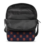 Japanese Samurai Pattern Print Rectangular Crossbody Bag