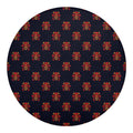 Japanese Samurai Pattern Print Round Blanket
