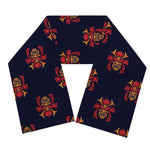 Japanese Samurai Pattern Print Scarf