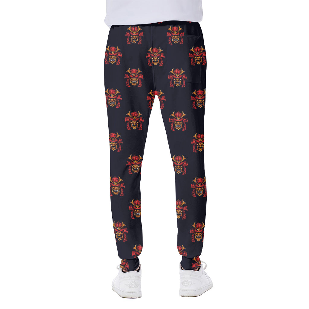 Japanese Samurai Pattern Print Scuba Joggers