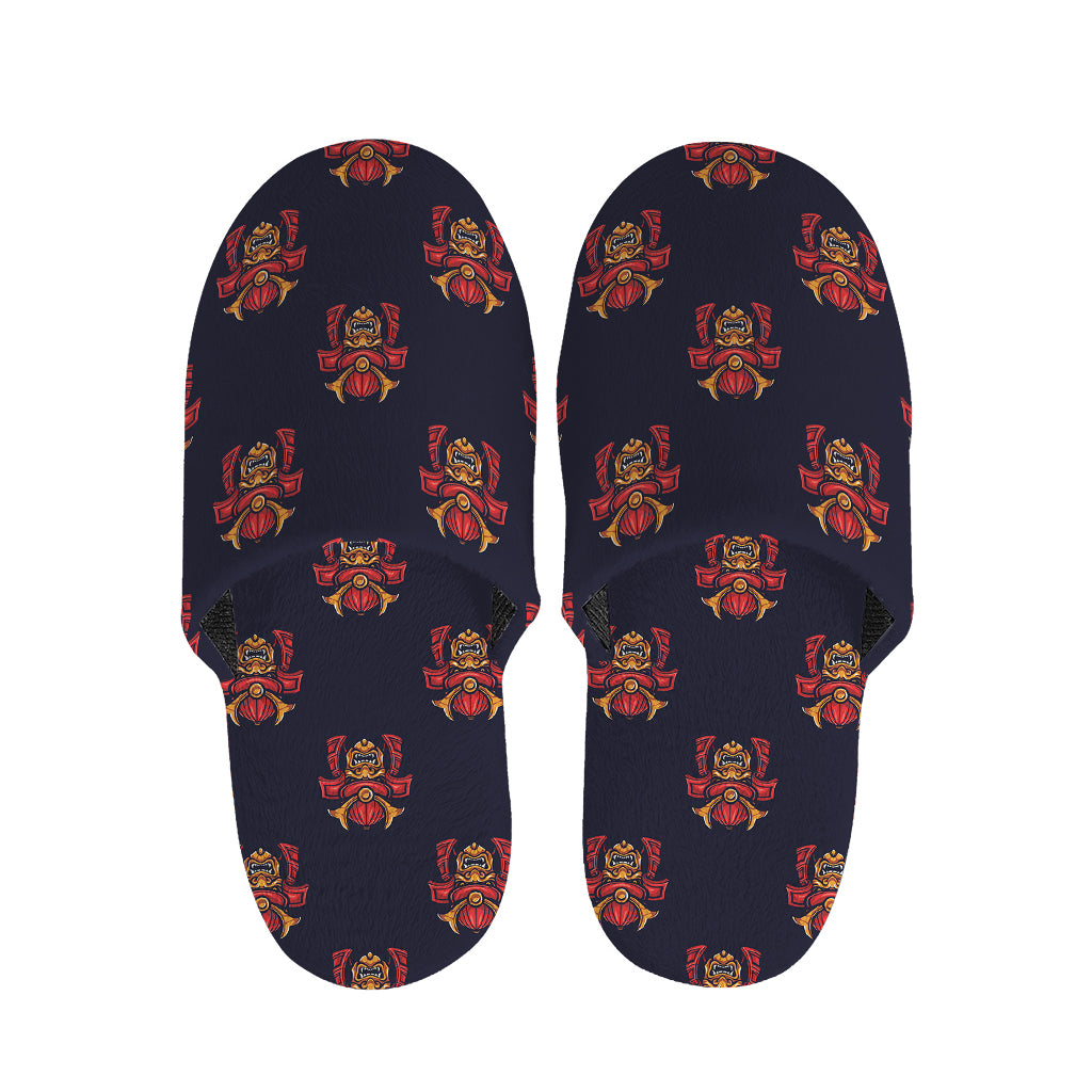 Japanese Samurai Pattern Print Slippers