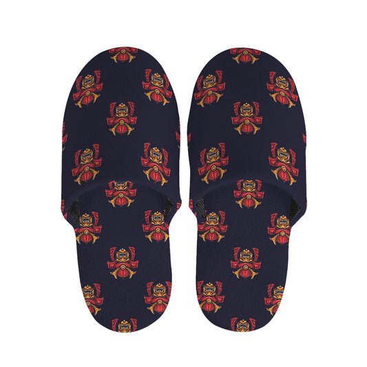 Japanese Samurai Pattern Print Slippers