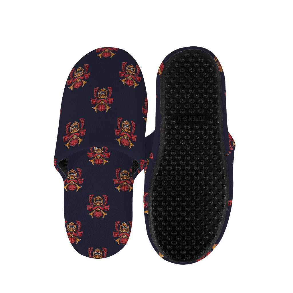 Japanese Samurai Pattern Print Slippers