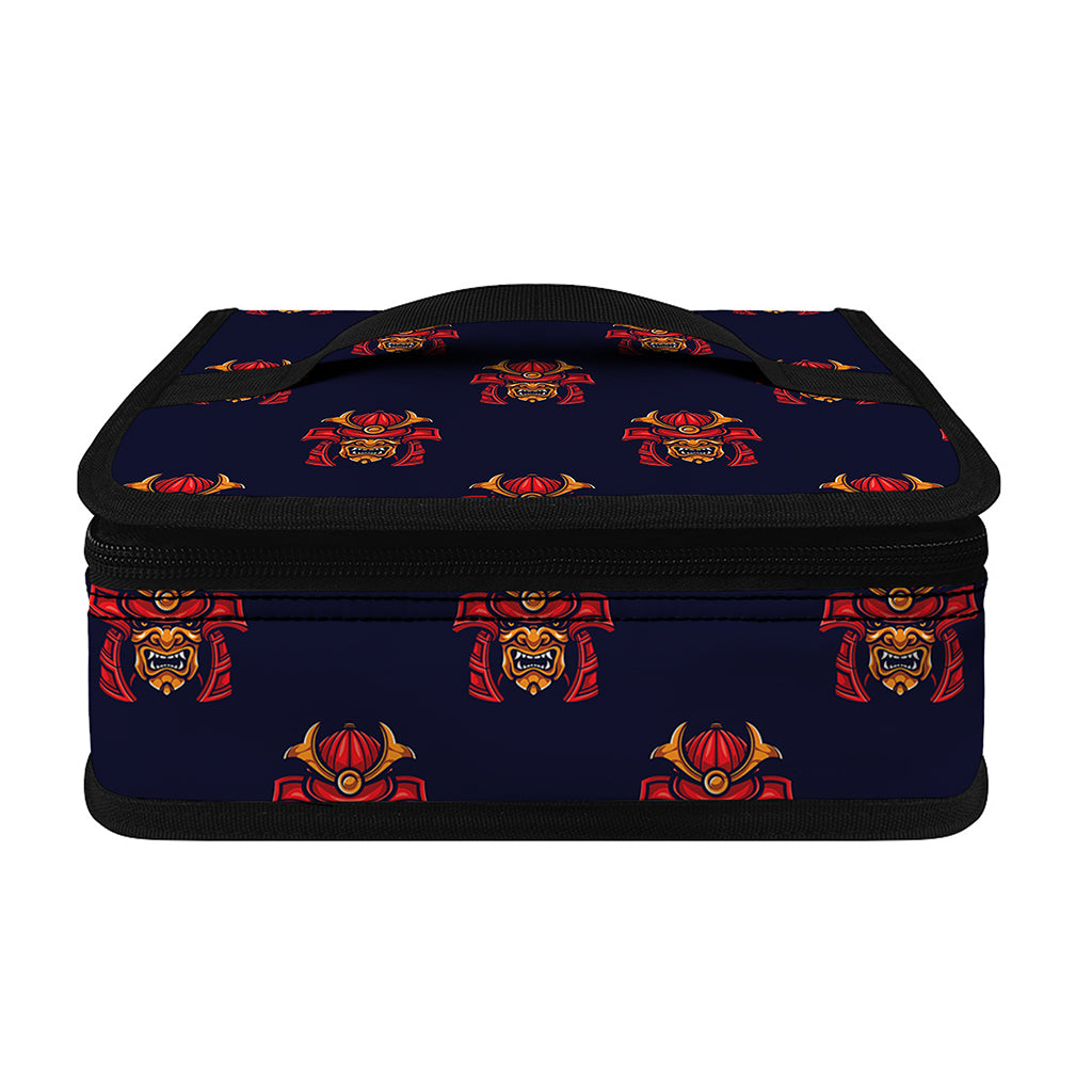 Japanese Samurai Pattern Print Small Lunch Bag