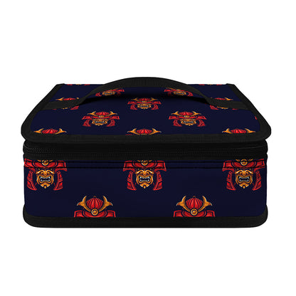 Japanese Samurai Pattern Print Small Lunch Bag