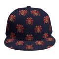Japanese Samurai Pattern Print Snapback Cap