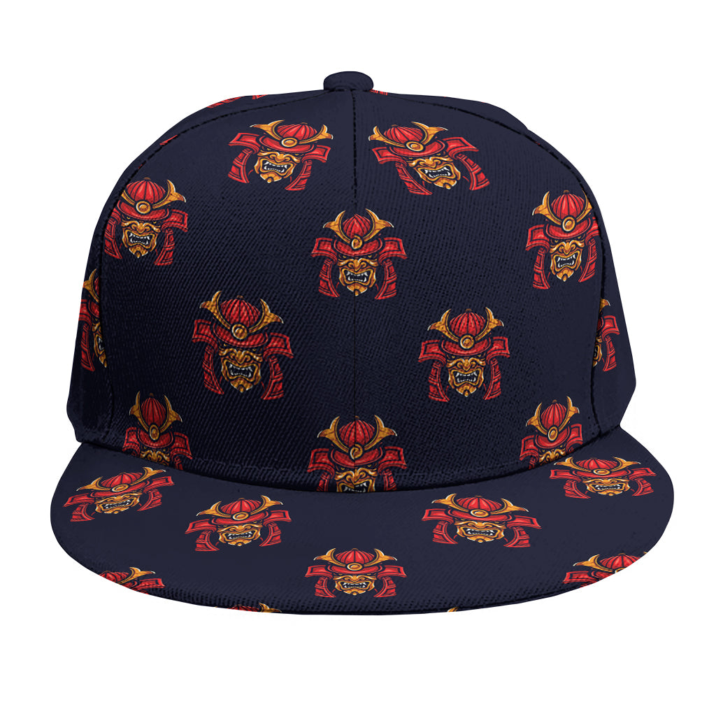Japanese Samurai Pattern Print Snapback Cap
