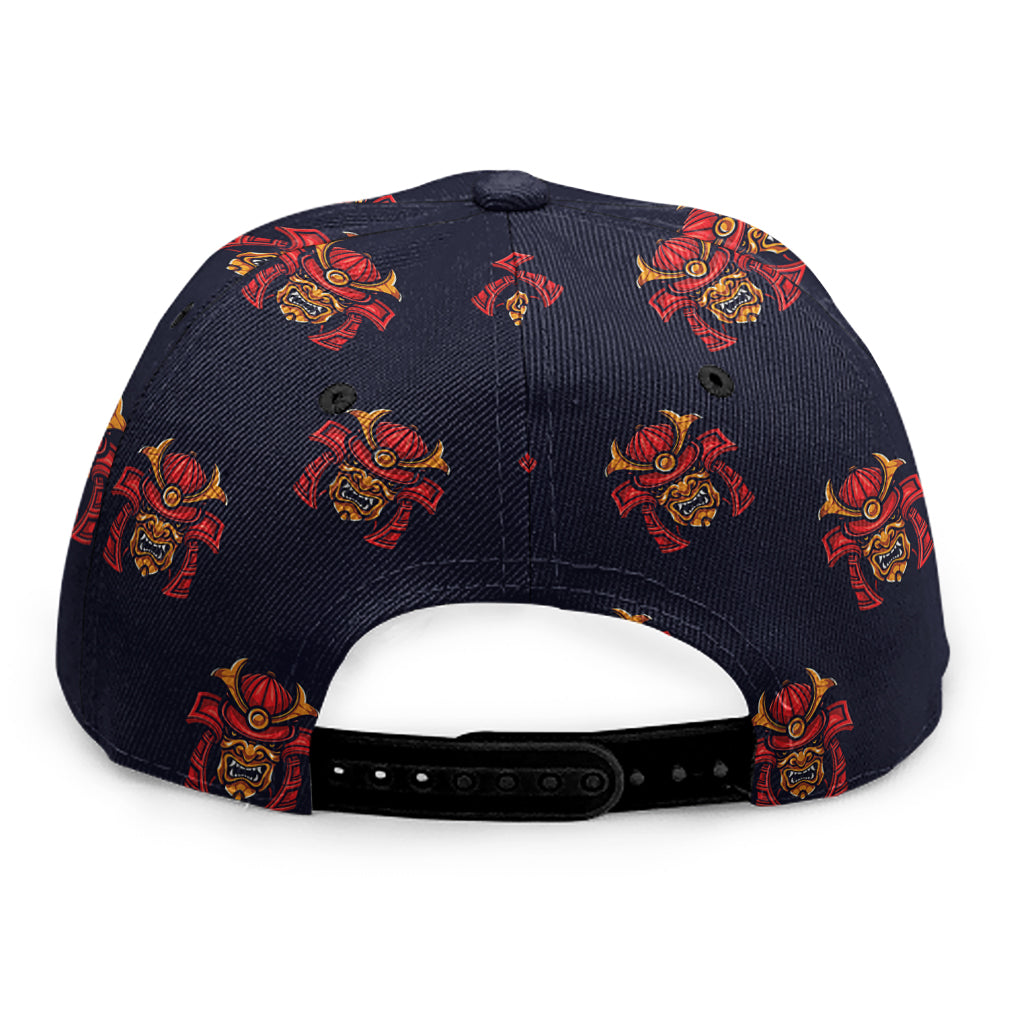 Japanese Samurai Pattern Print Snapback Cap