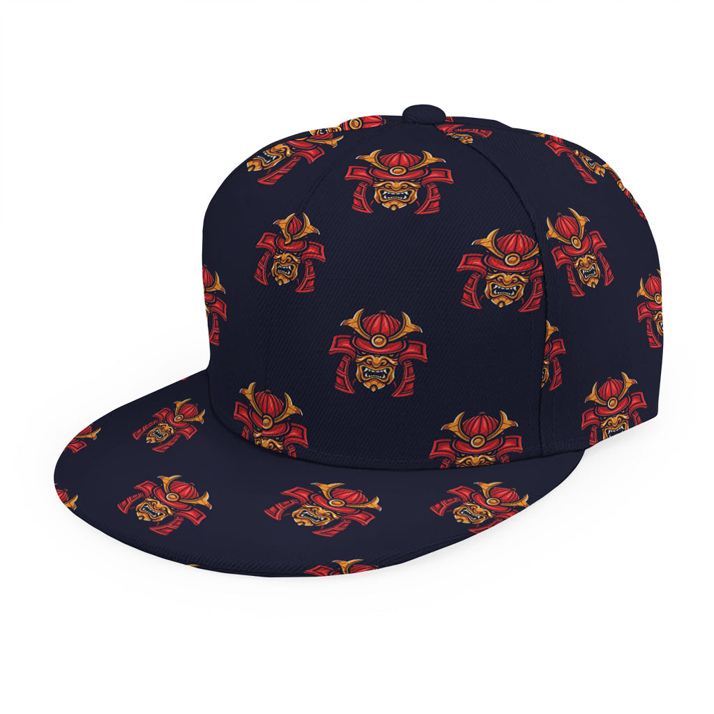 Japanese Samurai Pattern Print Snapback Cap